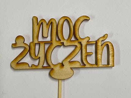 Moc życzeń - napis MZ-1